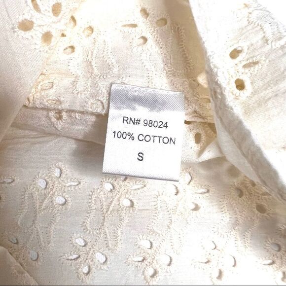 -House of Harlow 1960 Ecru Eyelet Top NWT - Picture 6 of 7